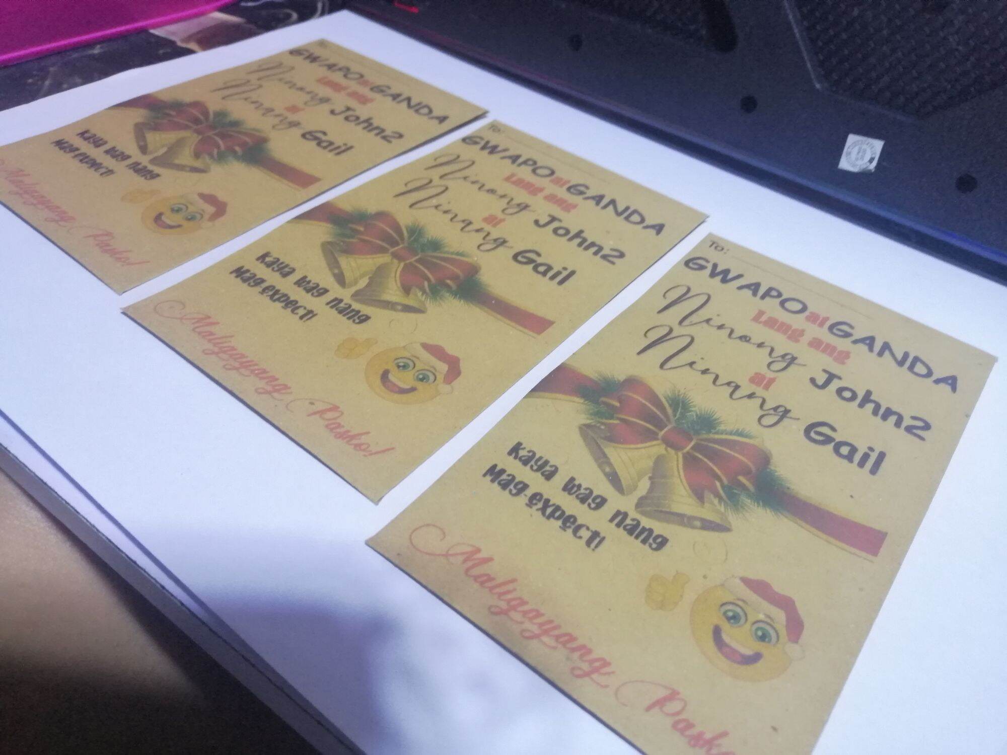 12pcs #1.Brown Customized Envelope Ampao. 