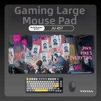 wkuk | Gaming Oversized Mouse Pad for LoL Jinx Desk Mat