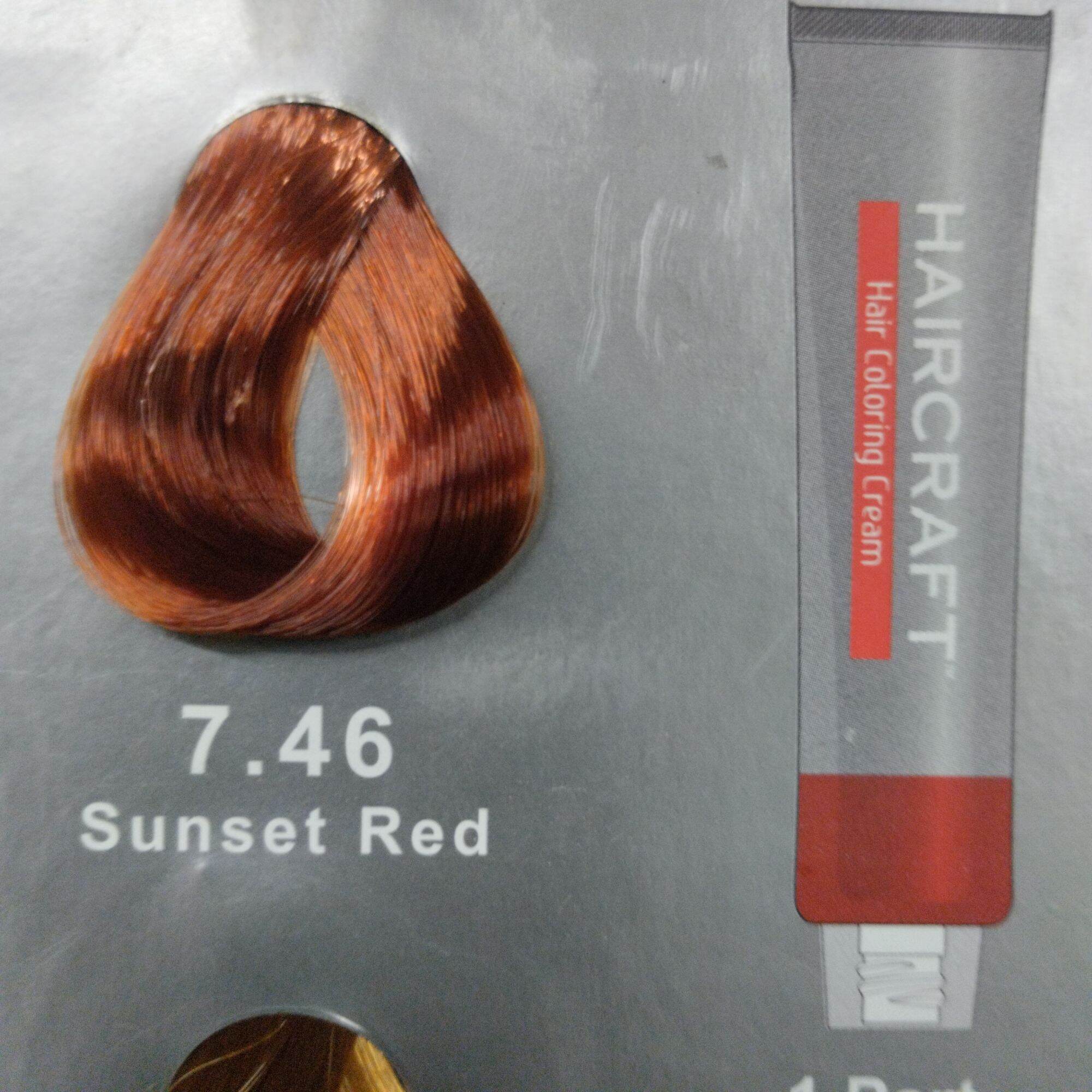 Haircraft hair coloring cream regular(7.46 sunset red)hbc product Hortaleza  Professional Haircraft Cream 7.46 Sunset Red Hair Color Single Item Hair  Color - Lazada | Lazada PH