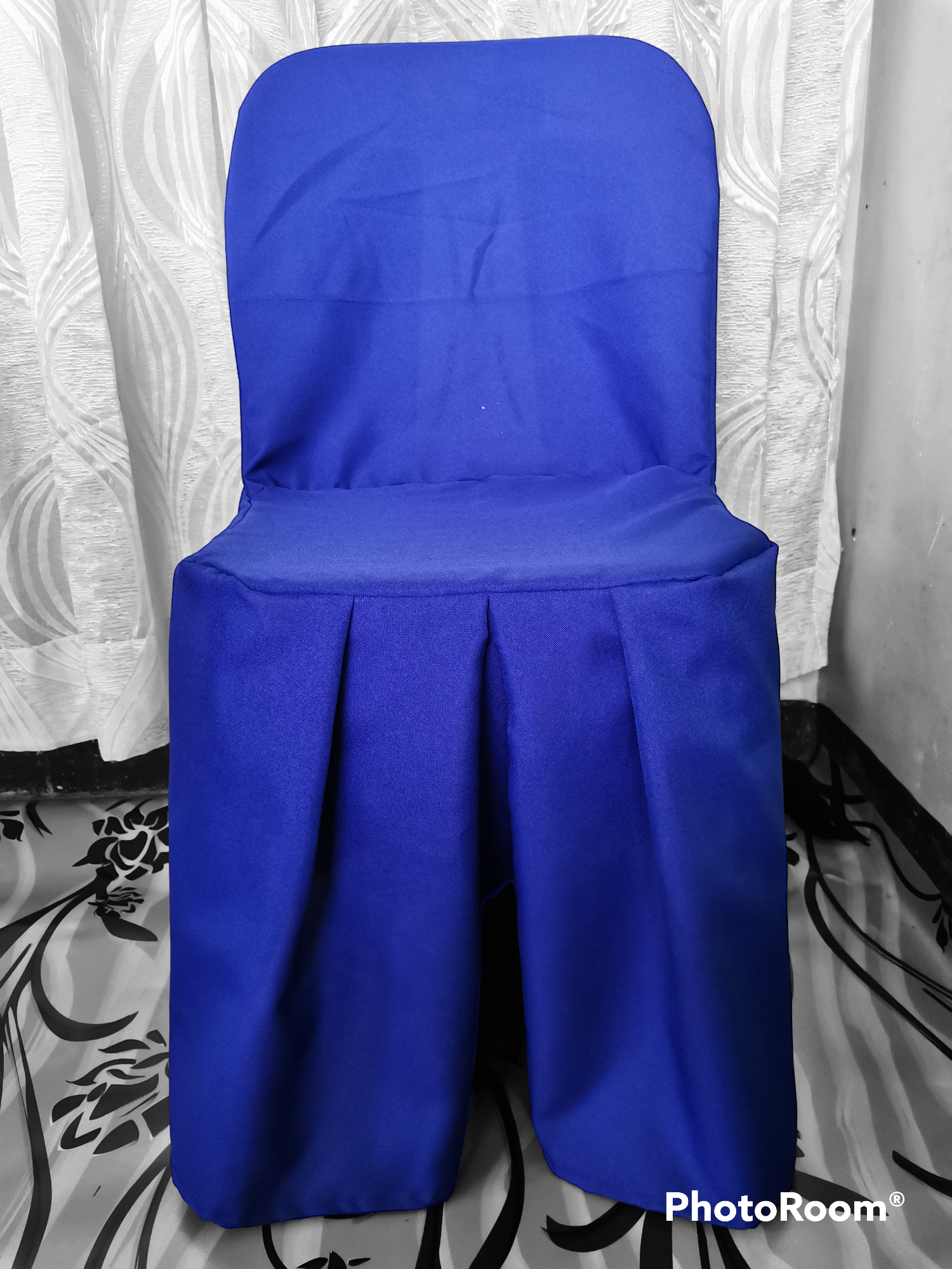 MONOBLOCK SEAT COVER ROYAL BLUE HIGH QUALITY KATRINA FABRIC