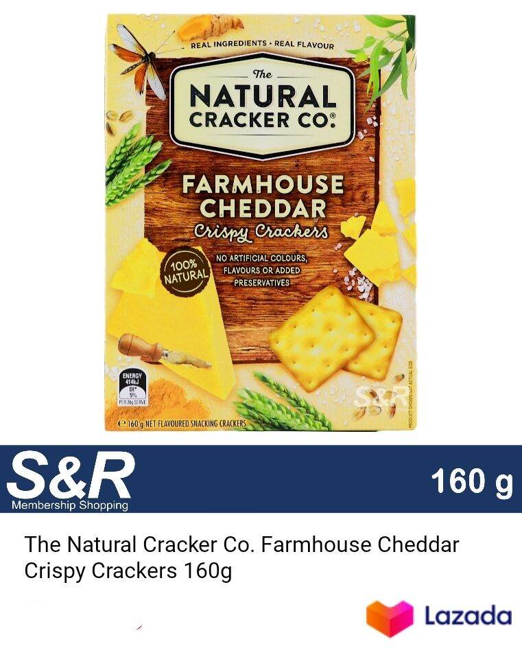 Natural Cracker co. Farm house Cheddar. 160g. Lazada PH