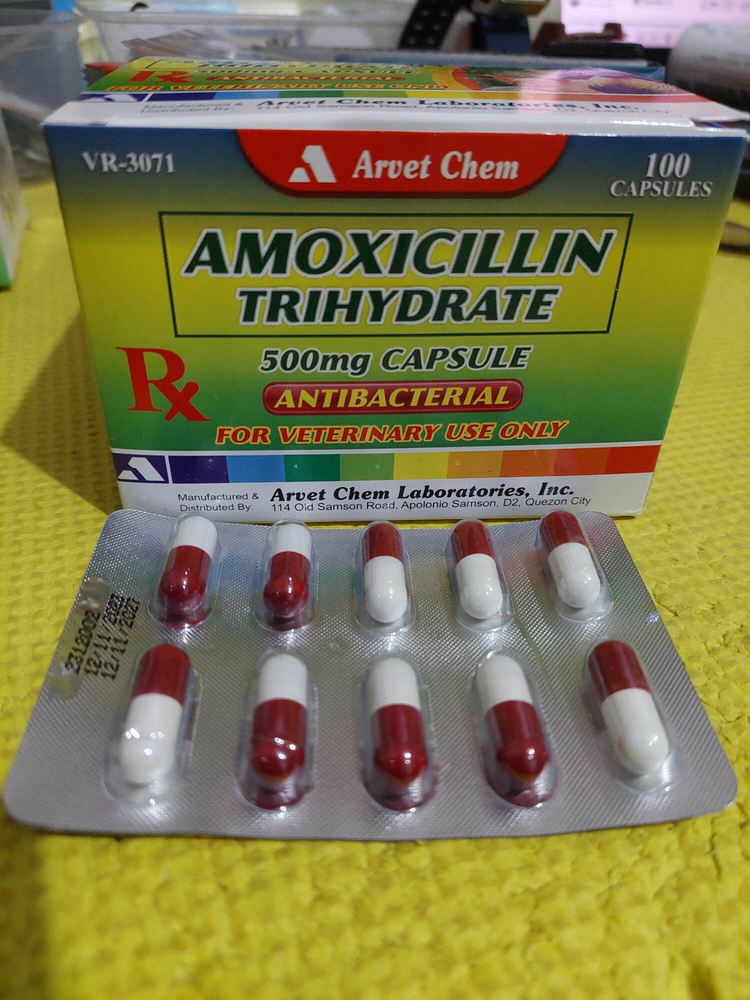 Amox 500MG Sold BY 10 Capsules