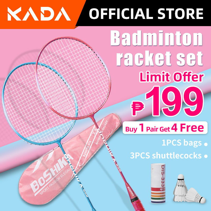 KADA Badminton Racket Set with Bag and Shuttlecock