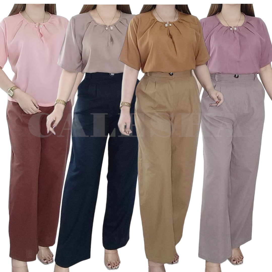 Buy Elegant Pants And Blouse For Wedding online Lazada .ph