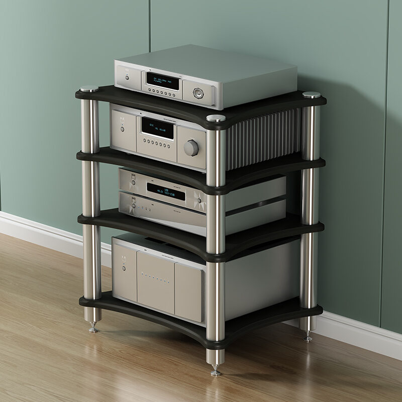 Hifi Amplifier Cabinet Amplifier Cabinet Amplifier Rack Audio Appliance Shelf Audio Appliance Rack CD Cabinet Loudspeaker Box Rack Cabinet Spike Feet Tripod Rack. 
