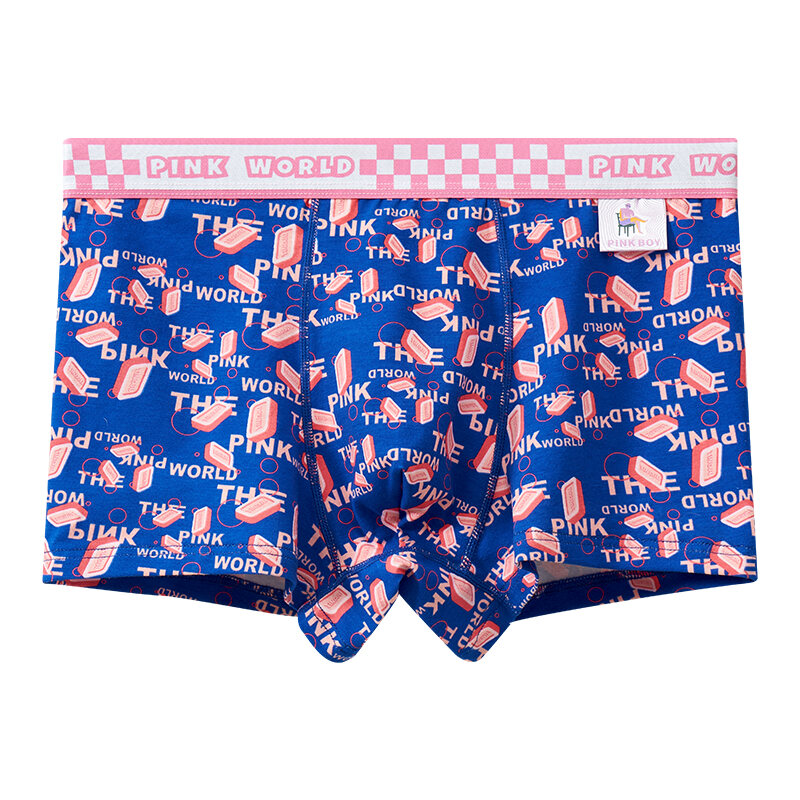 Pink for Male Underwear Men's Cotton Boxer Cute Fierce Men's Couple ...