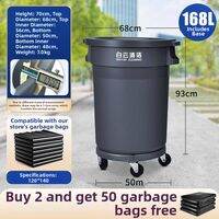FANKALONG | Commercial Round High Capacity Wheeled Waste Bin
