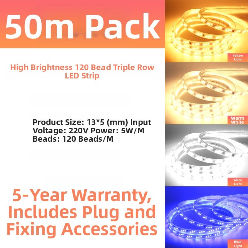 OUYIRUI | Super Bright Waterproof Flexible Light Strip 220v