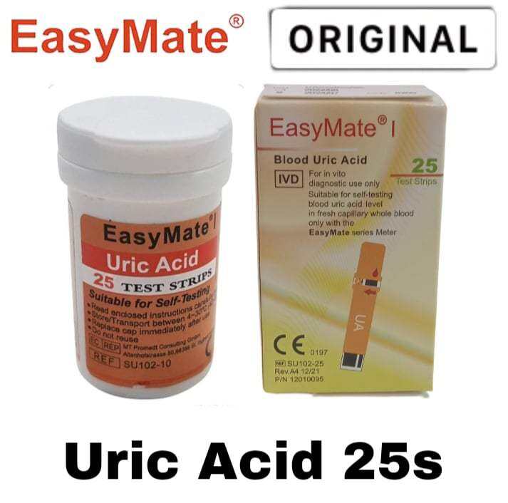 EasyMate 25pcs Blood Uric Acid Test Strips