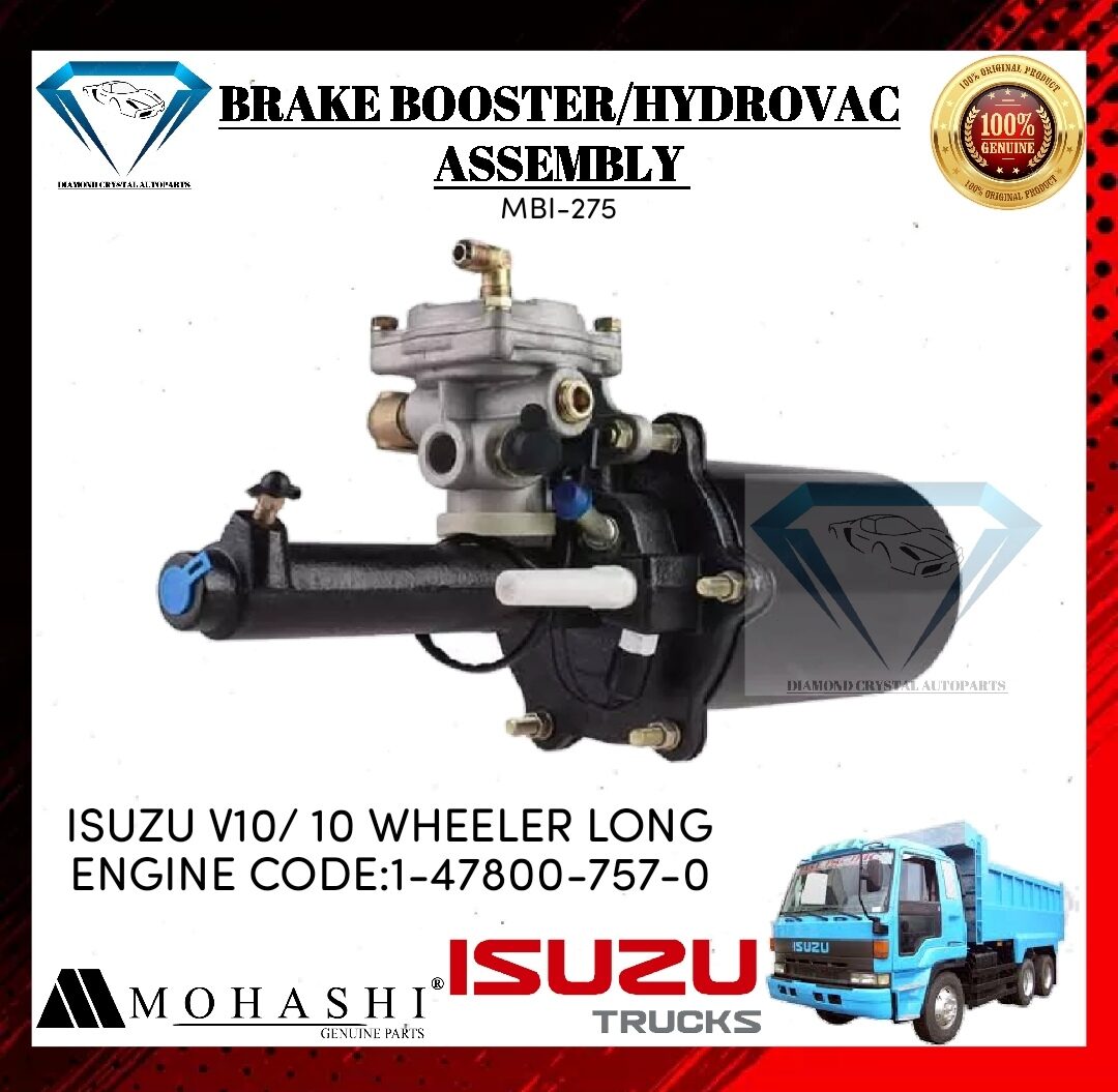 BRAKE BOOSTER HYDROVAC ASSEMBLY ISUZU V10 / 10 WHEELERS LONG ENGINE CODE:1-47800-757-0 "MOHASHI" | Lazada PH BRAKE BOOSTER HYDROVAC ASSEMBLY ISUZU V10 / 10 WHEELERS LONG ENGINE CODE:1-47800-757-0 "MOHASHI" | Lazada PH