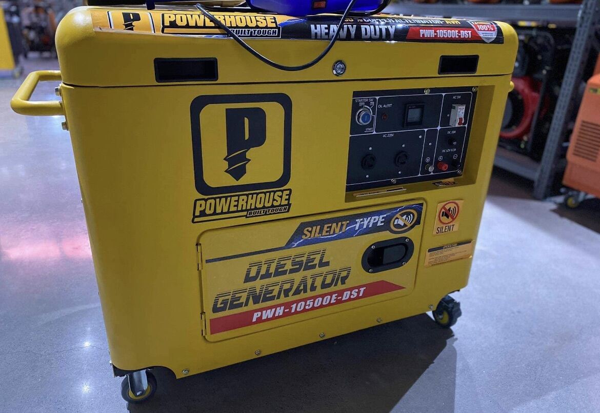 Brand New Original Powerhouse Heavy Duty 9.5kva Silent Diesel Generator