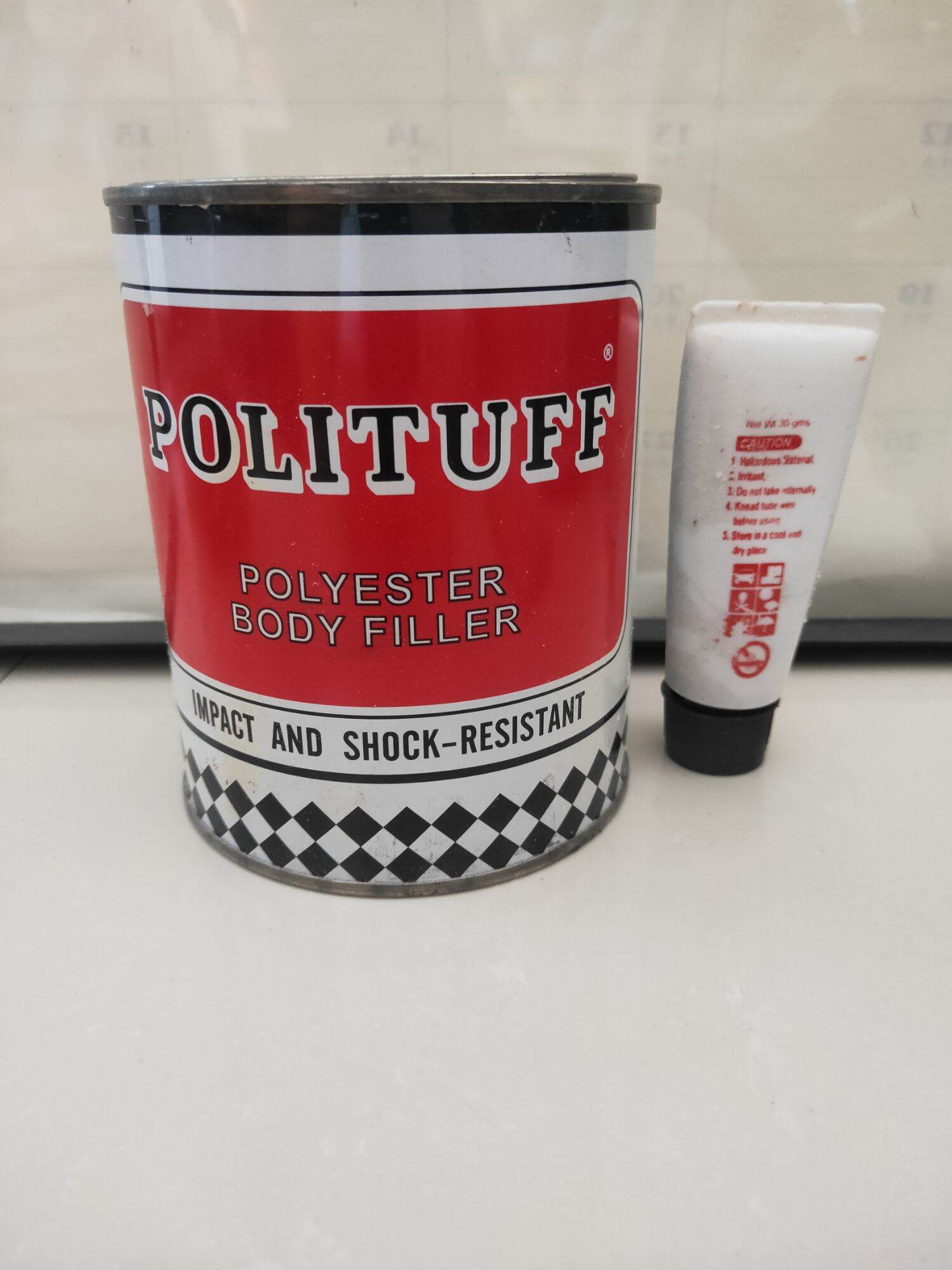 polituff polyester boby filler LT W HARDENER Lazada PH