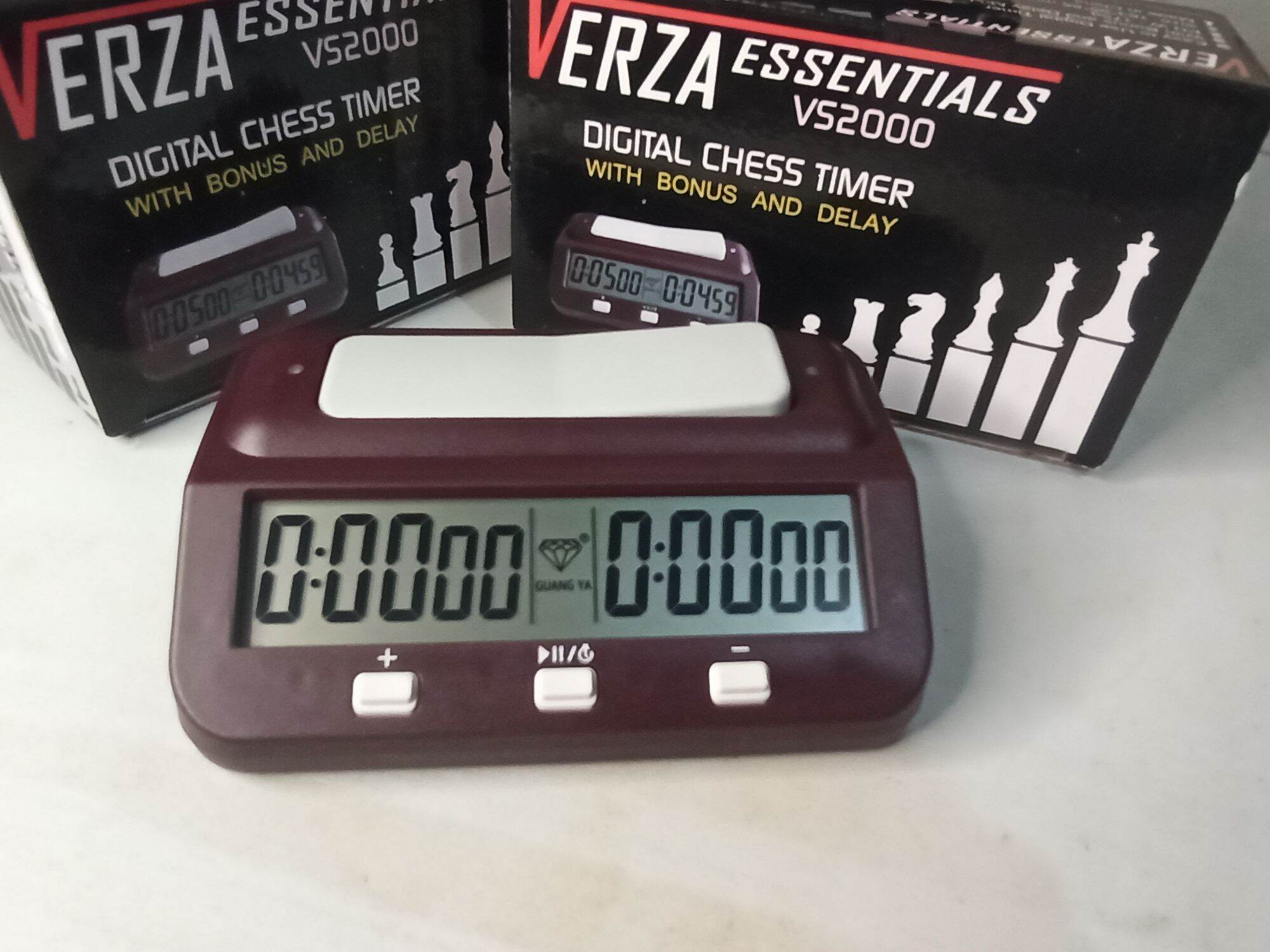 Verza Essentials Digital Chess Clock, Professional Multifunctional