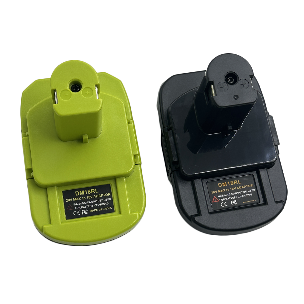 DM18RL Battery Adapter – Convert Dewalt 20V Or Milwaukee M18 Batteries To Ryobi 18V ONE+ Tools – Includes 5V 2.1A USB Charging Port – Durable ABS Plastic