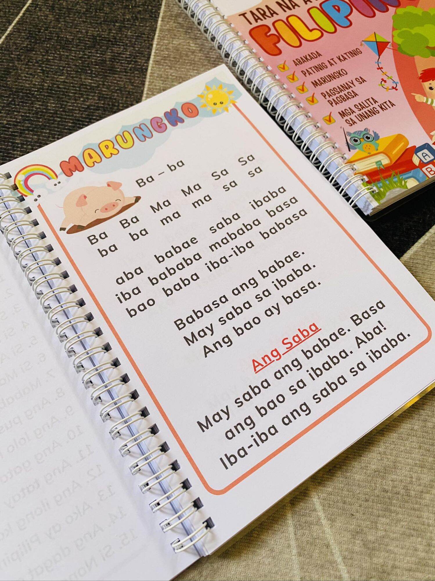 Tara na at Magbasa Filipino Reading Book (Marungko, Abakada, etc.). 