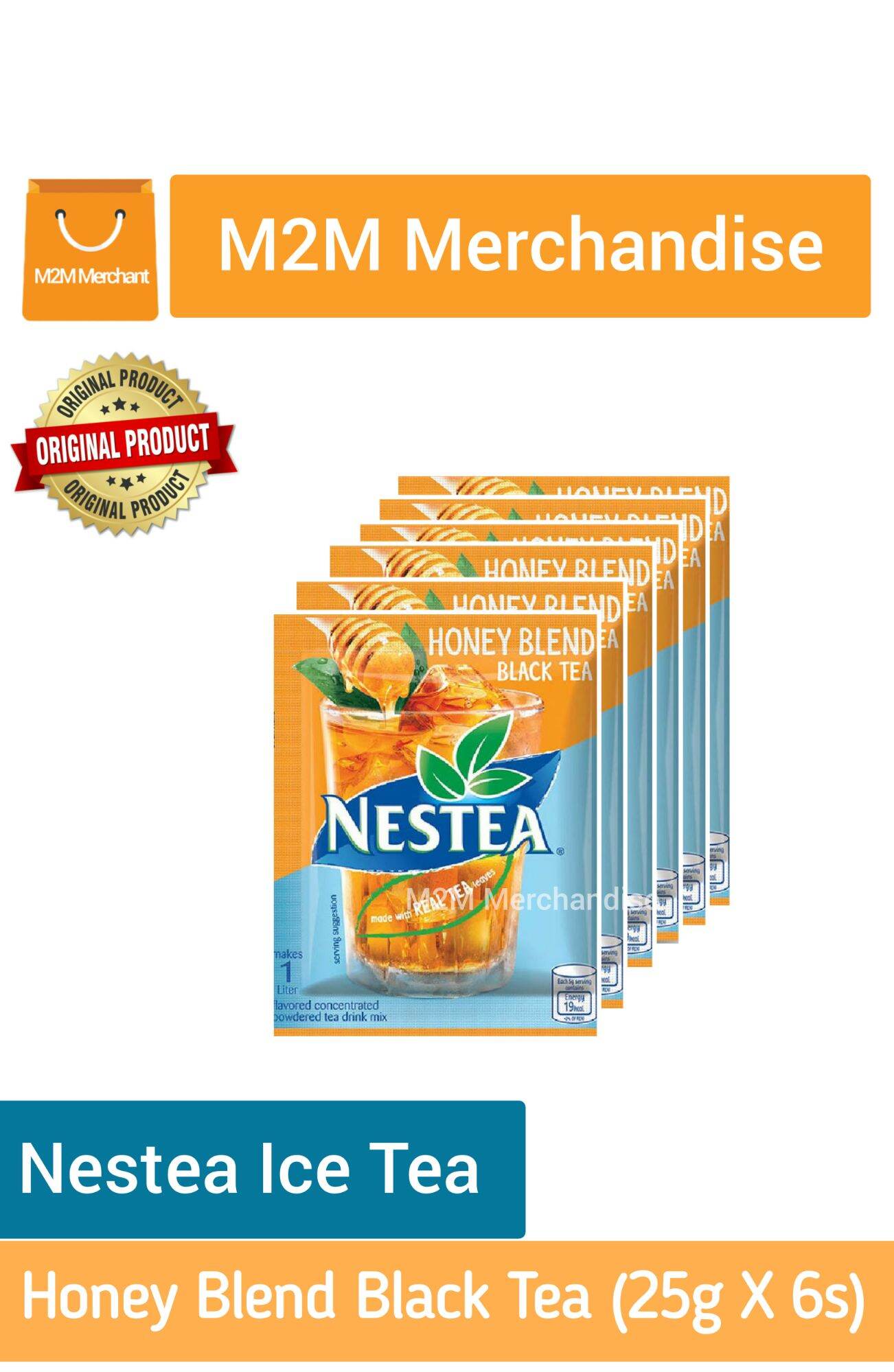 NESTEA HONEY BLEND LITRO POWDERED TEA DRINK MIX (25g X6s) sachet