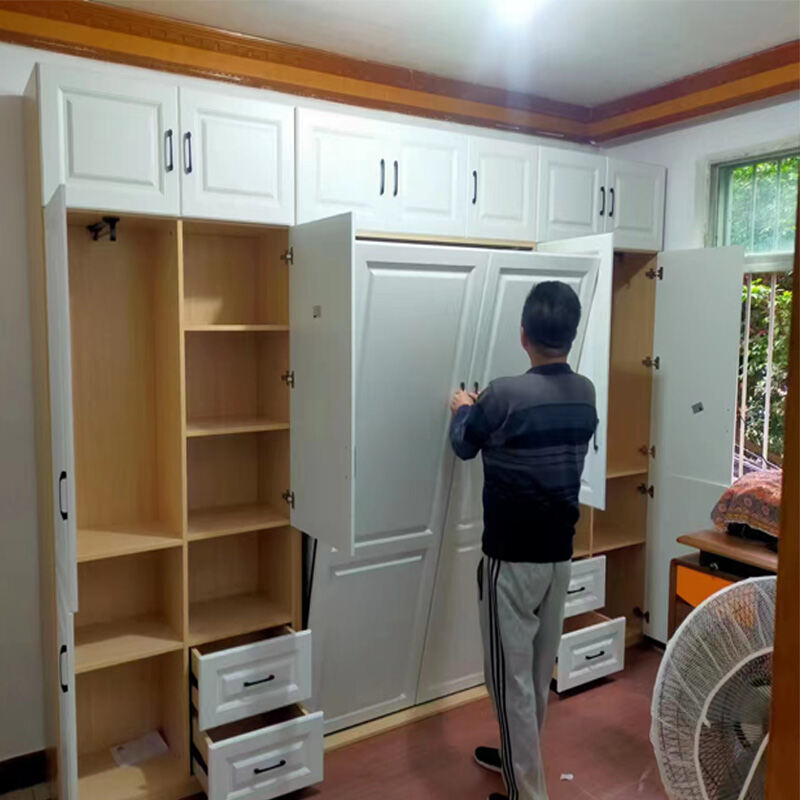 Invisible Bed by Wall Wardrobe: Foldable, Hidden Murphy Bed