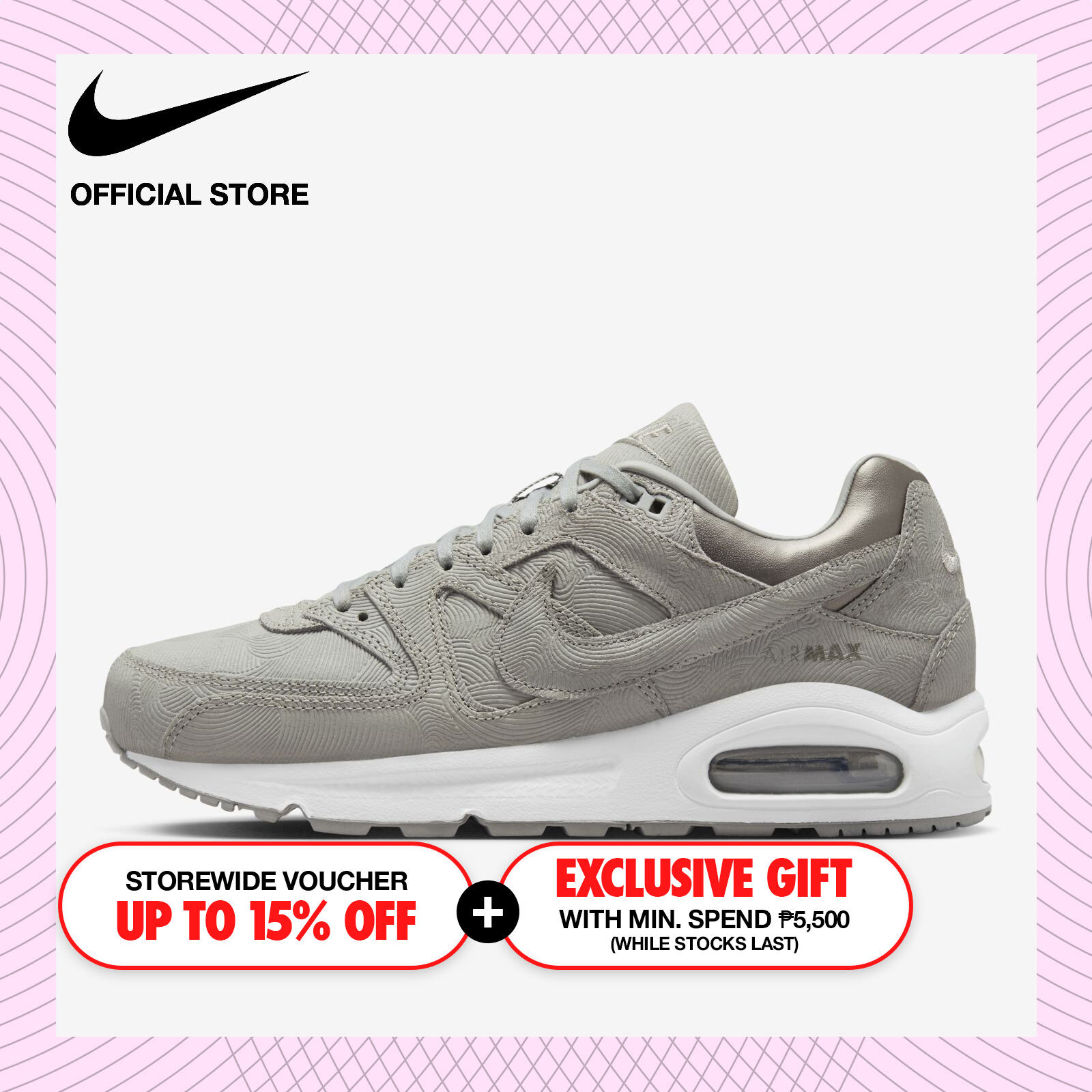 Nike Women's Air Max Command Premium Shoes - Medium Grey