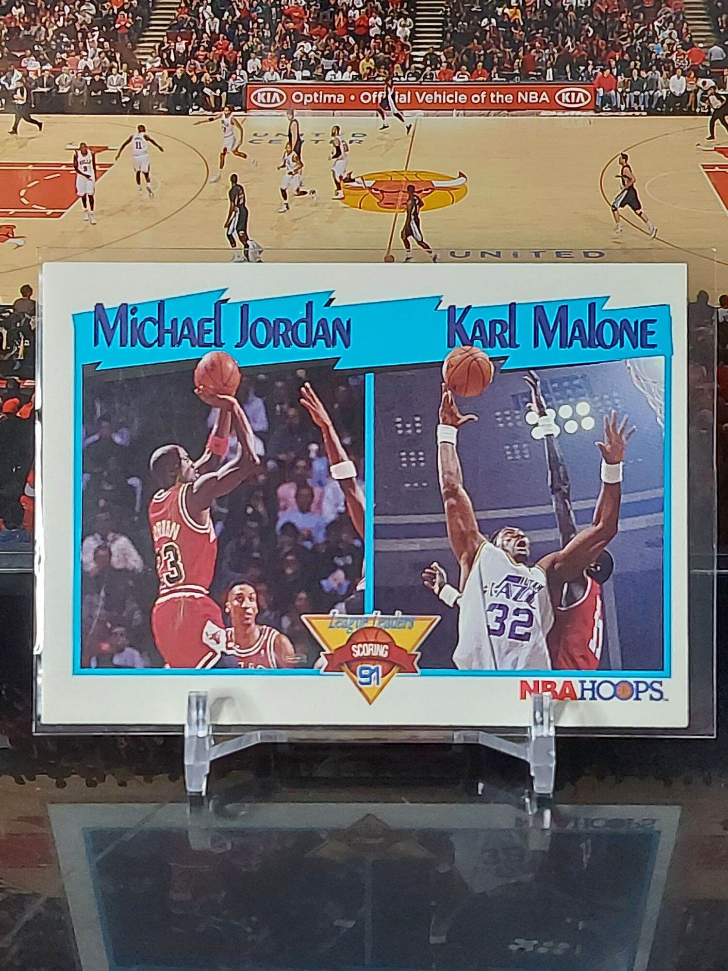 NBA card Michael Jordan / Karl Malone 1991 Hoops Scoring Leaders #306 nrmnt  | Lazada PH