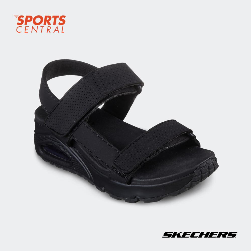 Discount on Sports Central  shoes - SKU: Skechers Women Uno - Summer Stand 119300BBK (Black Mitobuck/Jersey)
