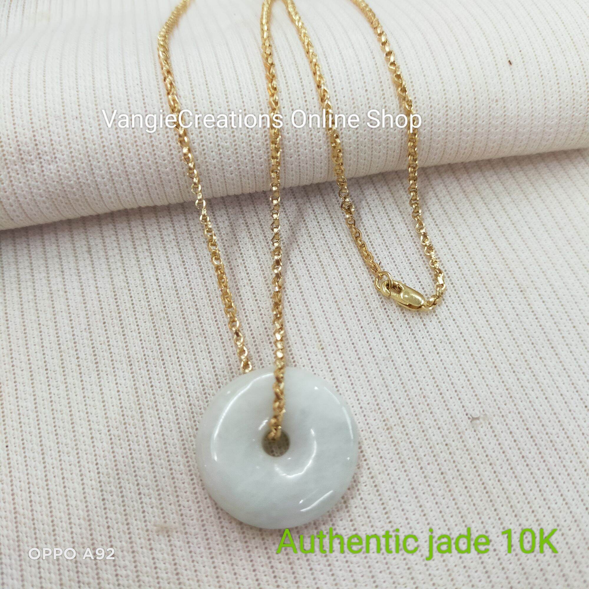 VangieCreations Authentic Jade Necklace05670 Lazada PH