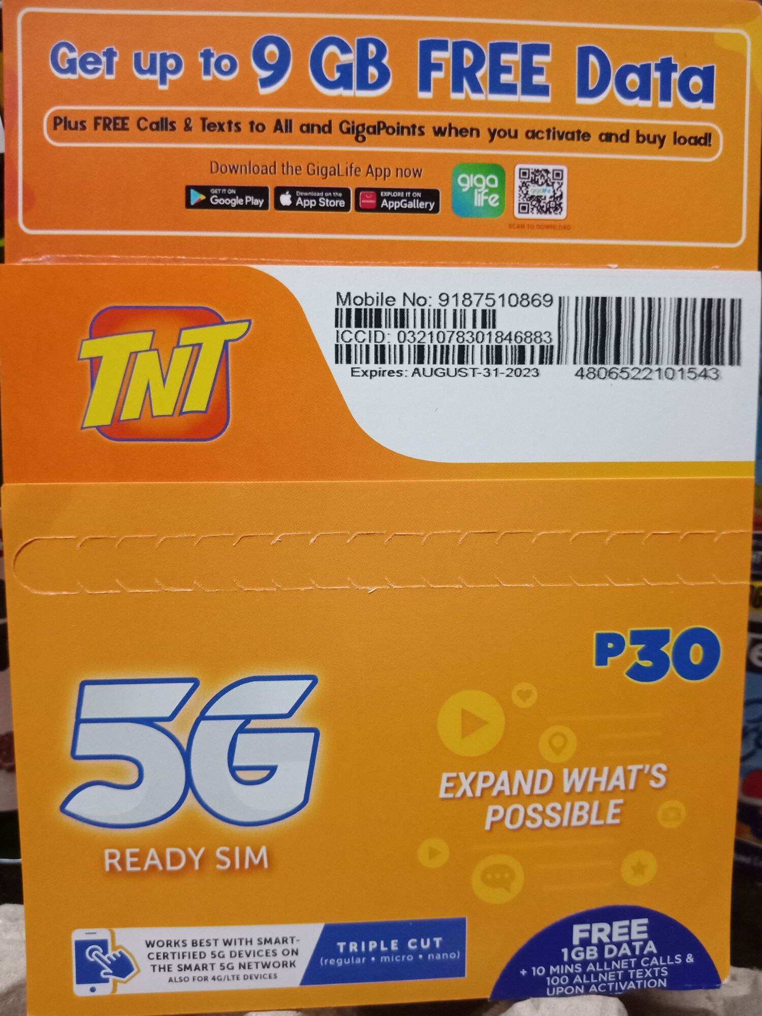 Tnt 5G prepaid sim | Lazada PH