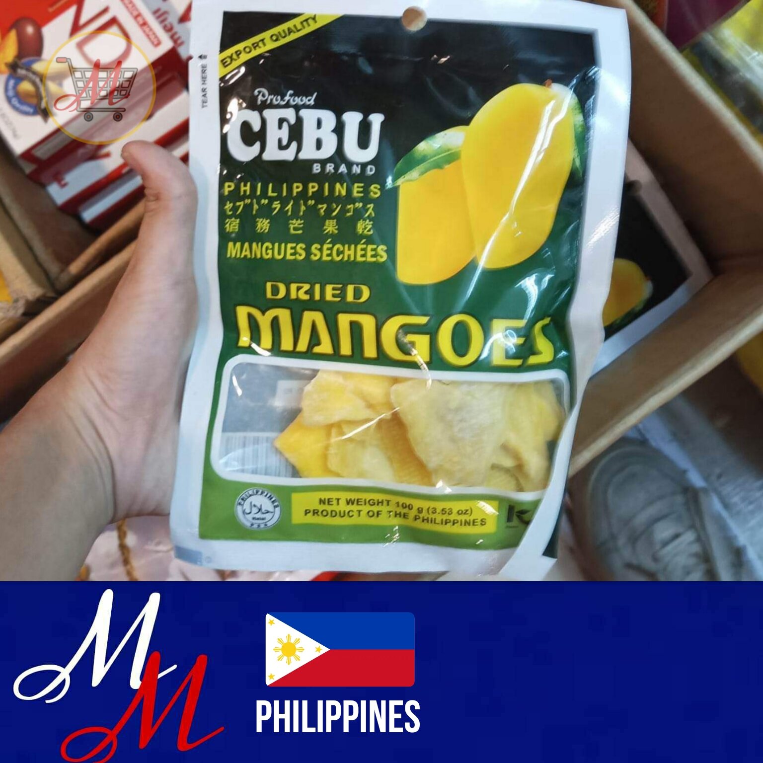 ℳℳ Cebu Dried Mango Slice Chewy 100g (Philippines) Lazada PH