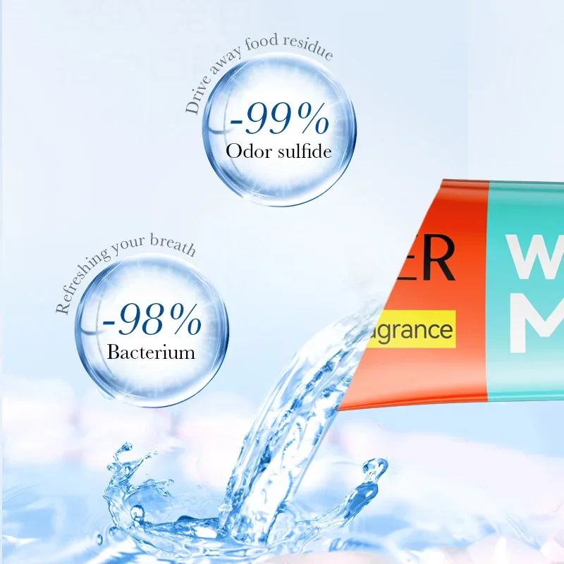 20pcs Mouthwash Teeth Whitening Guru Nanda Teeth Pulling Oil Watermelon Flavor Portable Mouth Wash Freshen Breath Clean Oral. 
