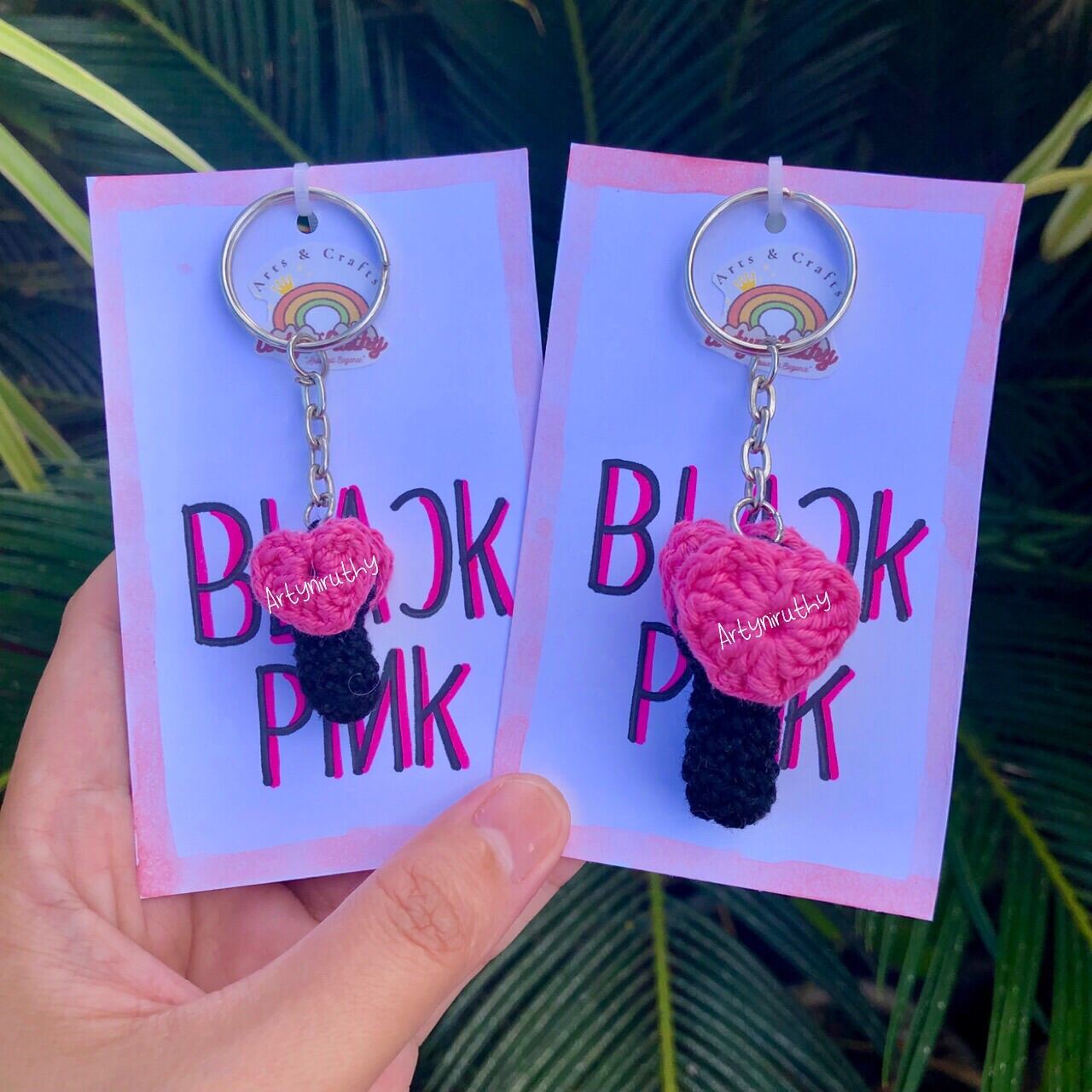 KPOP BLACKPINK 3D Lightstick Shaped Key Chain Lisa Hammer Key Holder Bag  Charm