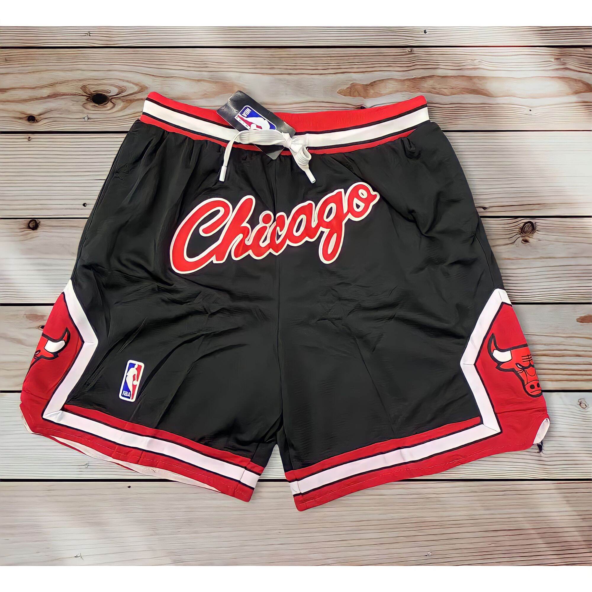 Excellent quality◘∋❣JUST DON BULLS SHORTS RED CHICAGOBULLS