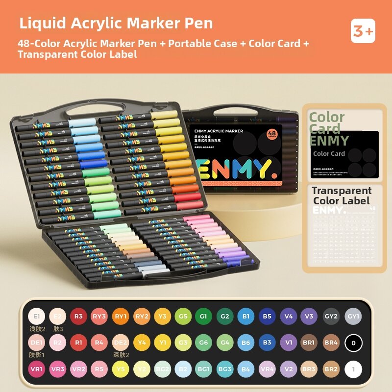 ENMI | Soft Non-Bleed Layerable Washable Student Use Acrylic Markers