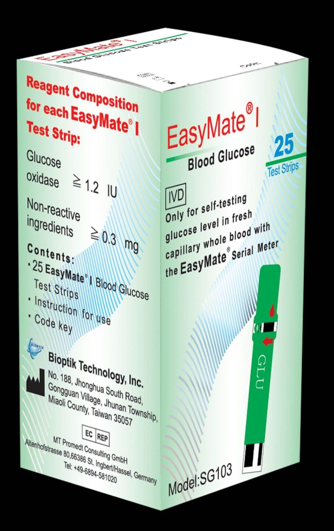 easymate glucose test strips