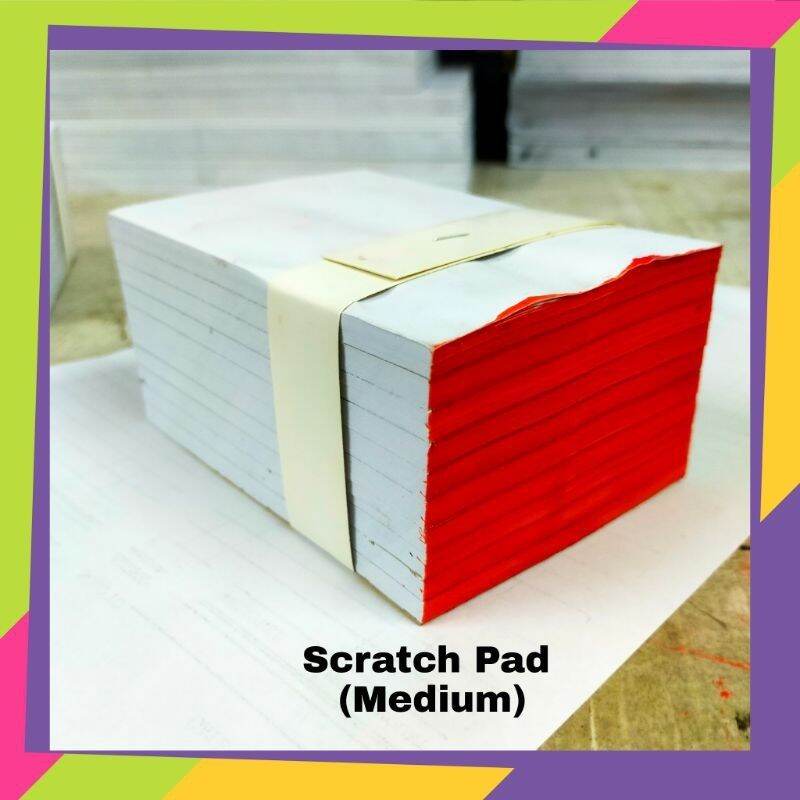 Blank Receipt - Scratch Pad Medium (10 PADS/bundle) - 70 GSM