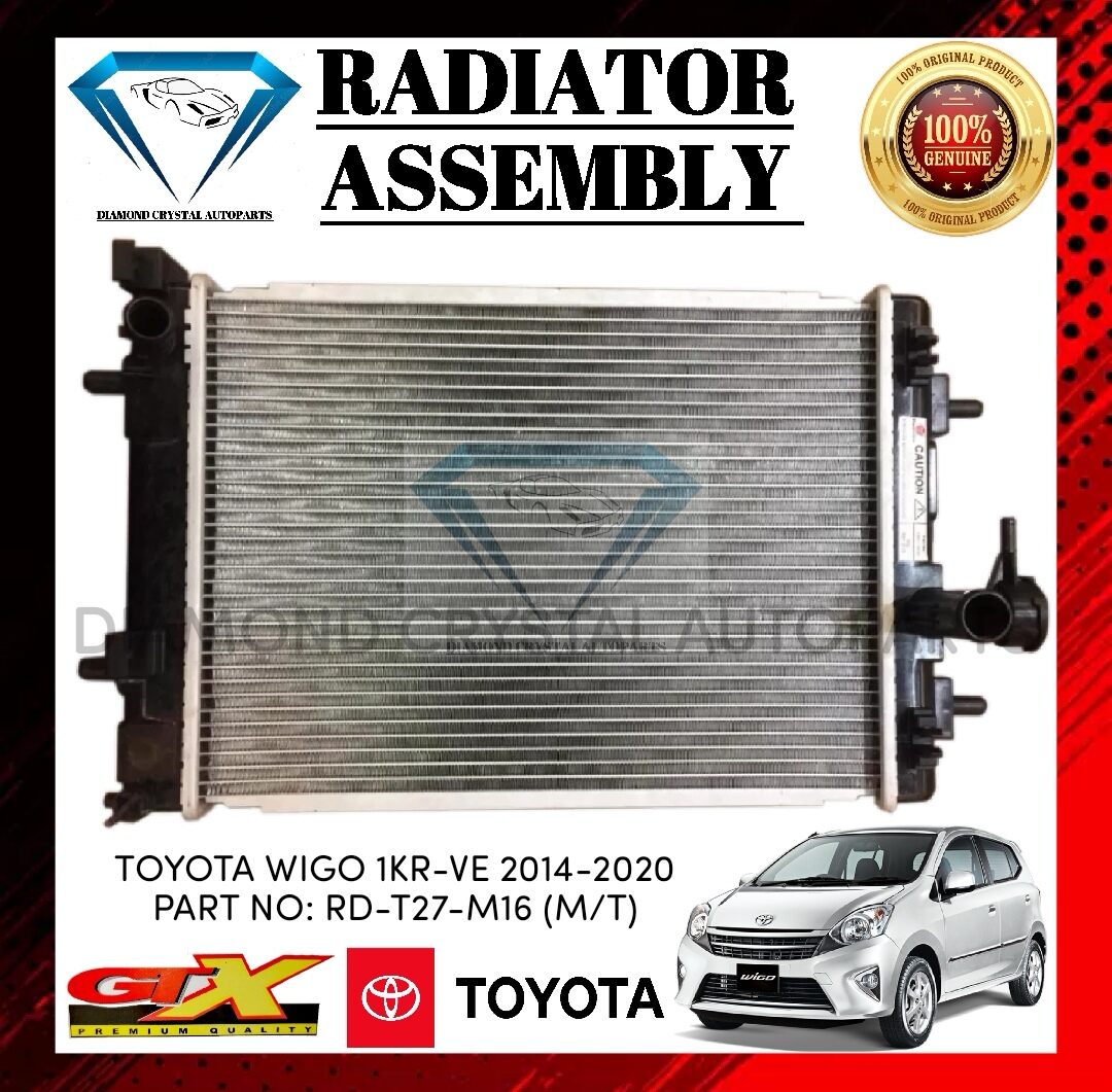 RADIATOR ASSEMBLY TOYOTA WIGO 1KRVE 20142020 MANUAL TRANSMISSION PART