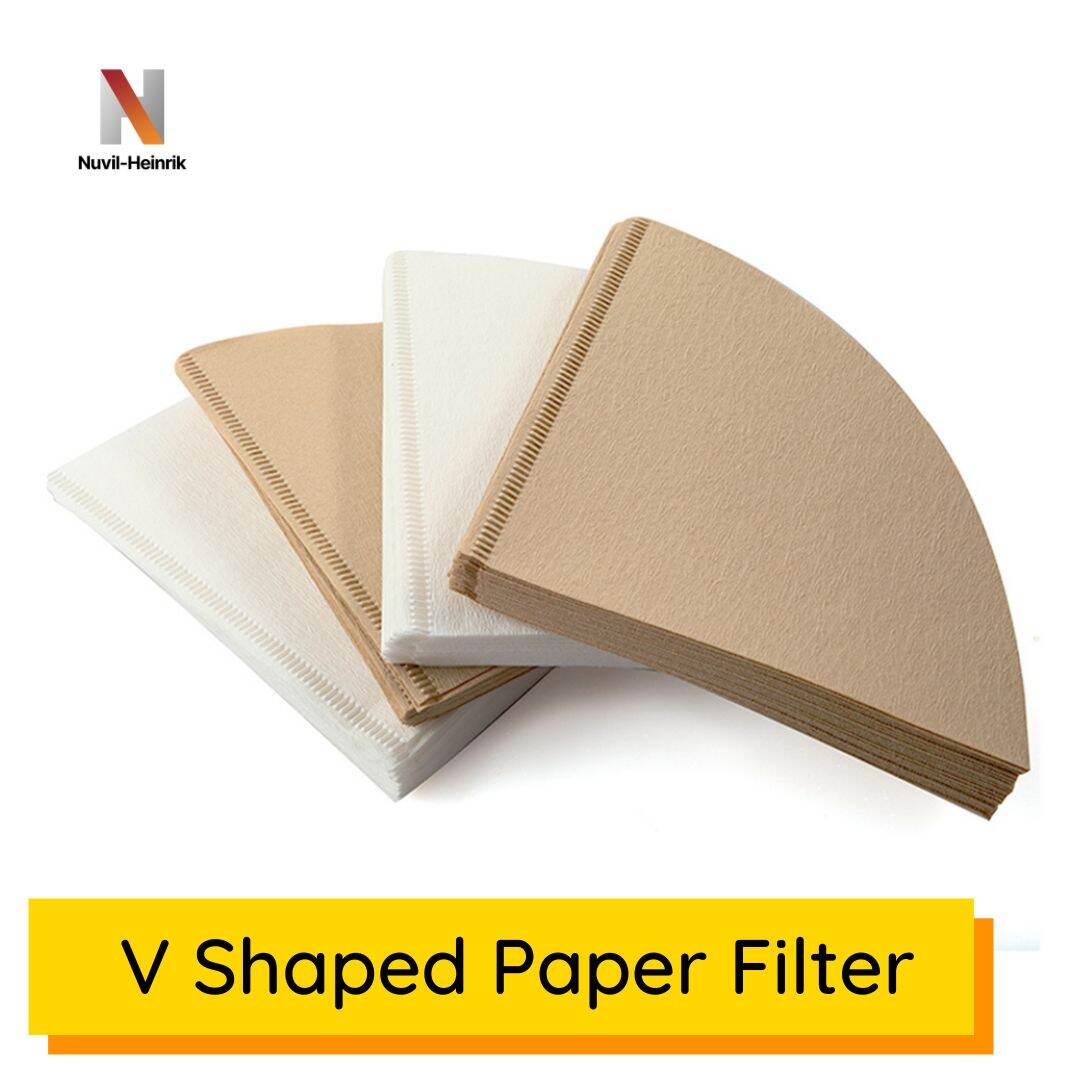 V cone shaped coffee filters for coffee drippers v60 coffee maker