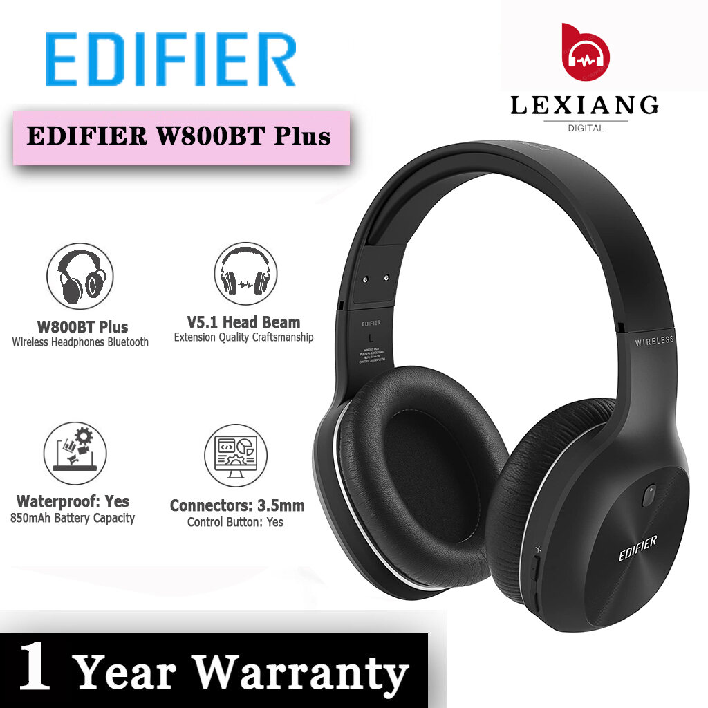 Edifier W800BT Plus - Wireless Bluetooth Headphones with Noise Cancelling