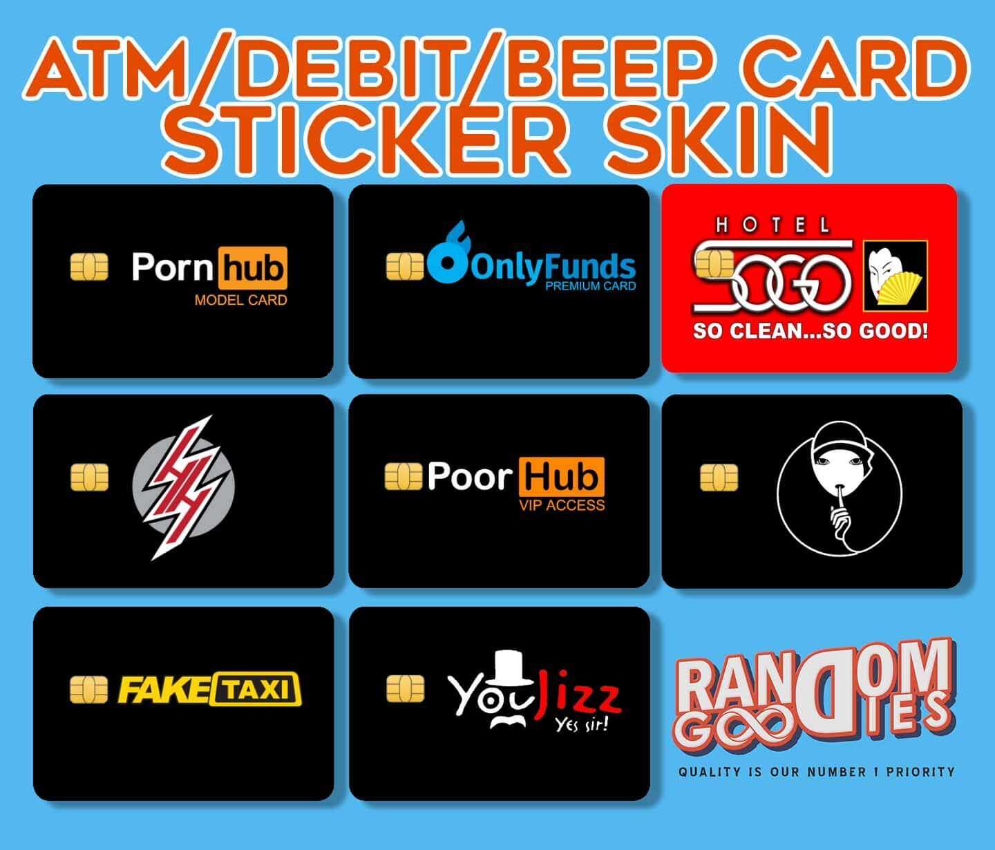 Pornab - ATM / DEBIT / BEEP CARD STICKER SKIN (PORNAB) | Lazada PH