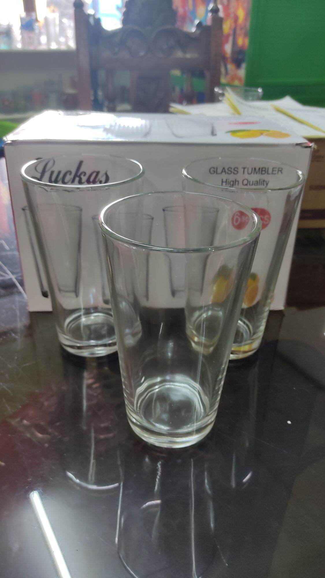 6pcs CLEAR GLASS 16OZ Lazada PH