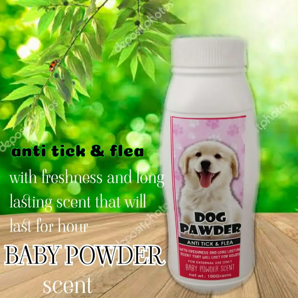 dog/cat cooling powder 100g anti tick & flea with freshness and Long Lasting