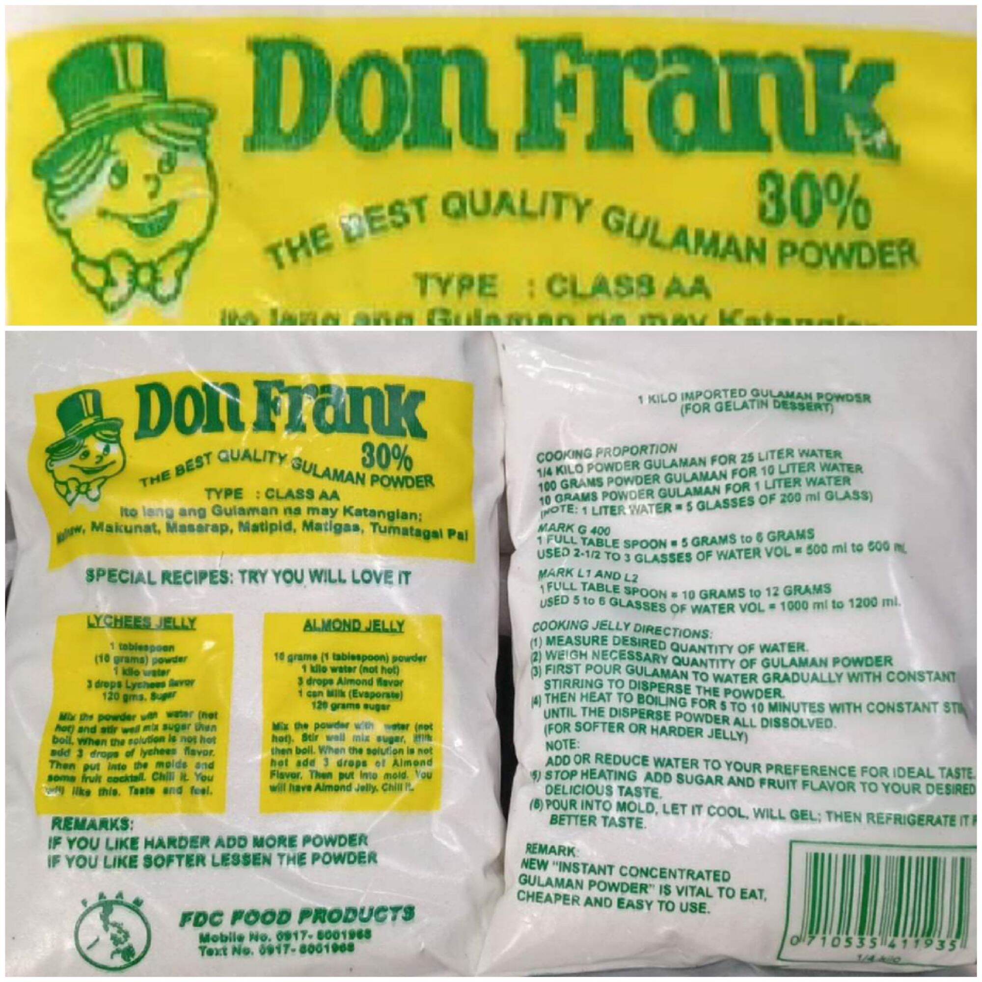 Don Frank GULAMAN-JELLY-AGAR Agar Powder | 250 Grams