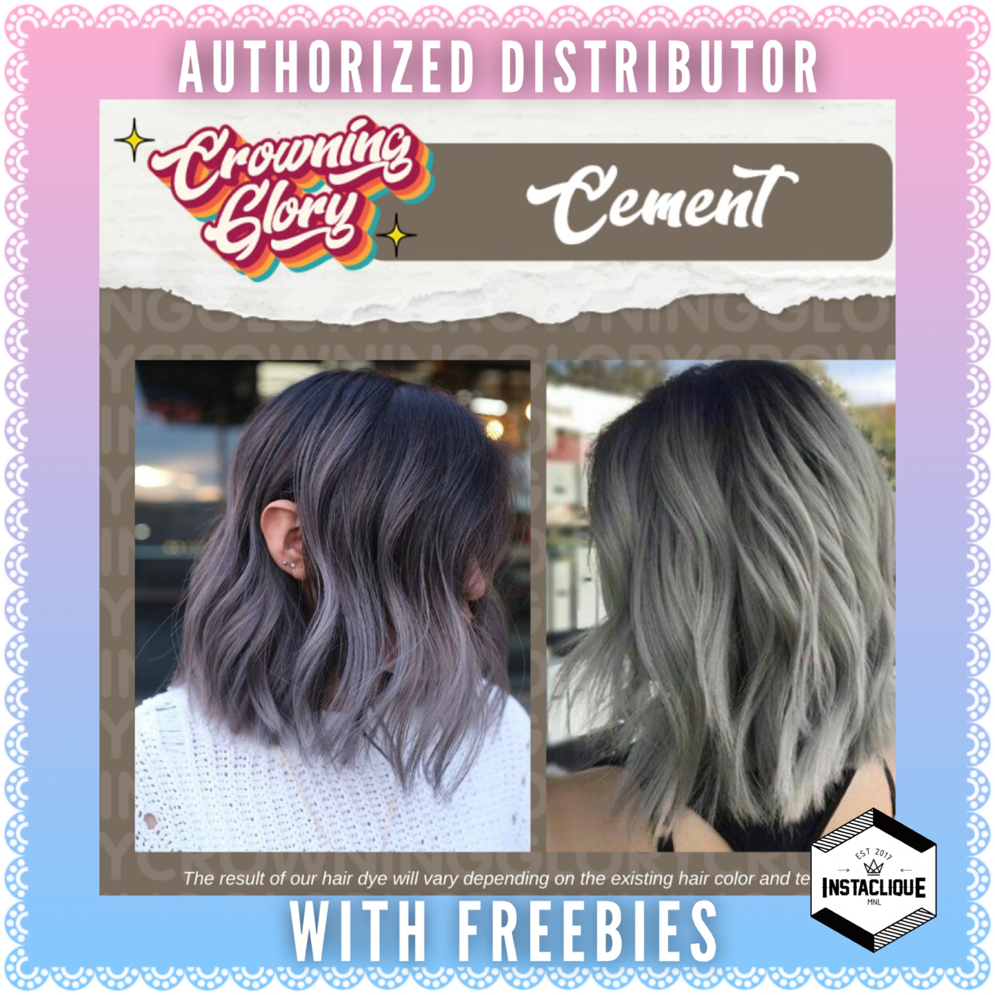 CEMENT Hair Dye by Crowning Glory with Free Gloves and Hair Cap | Lazada PH