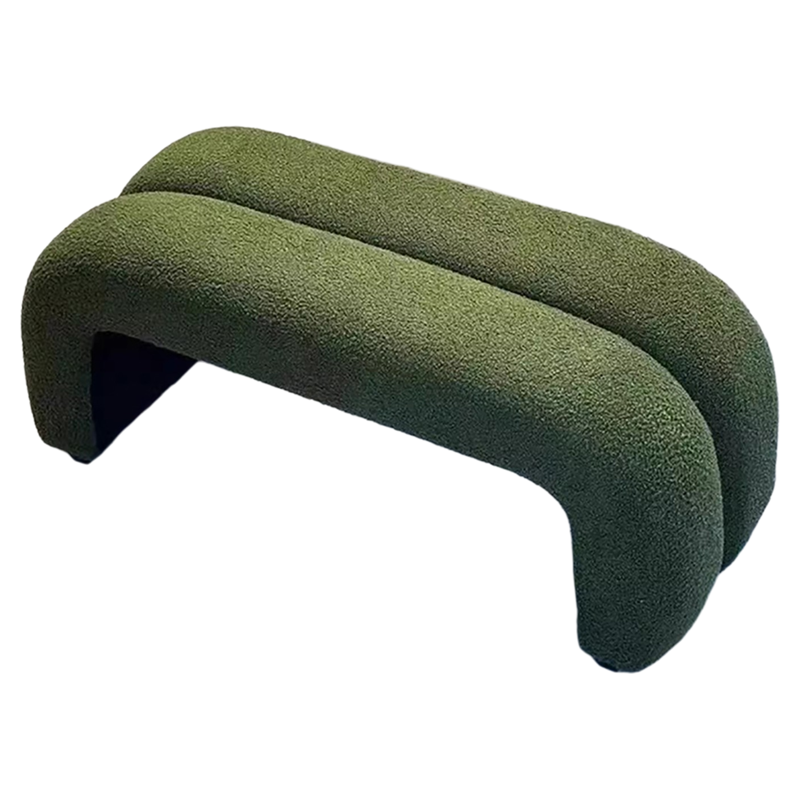 Nordic Simple Fashion Home Entrance Shoe Bench Arc Design Long Sofa Bench Lambskin Velvet Material Universal Use Customizable Presyo 4,834 Piso*Libreng Shipping
