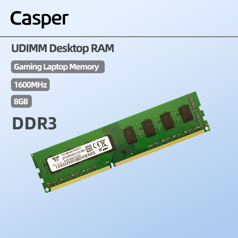 Casper PC Computer Memory DDR3 8GB 1600MHz Memory Module PC Ram Desktop Office Work Designer Software Playing Game Fast