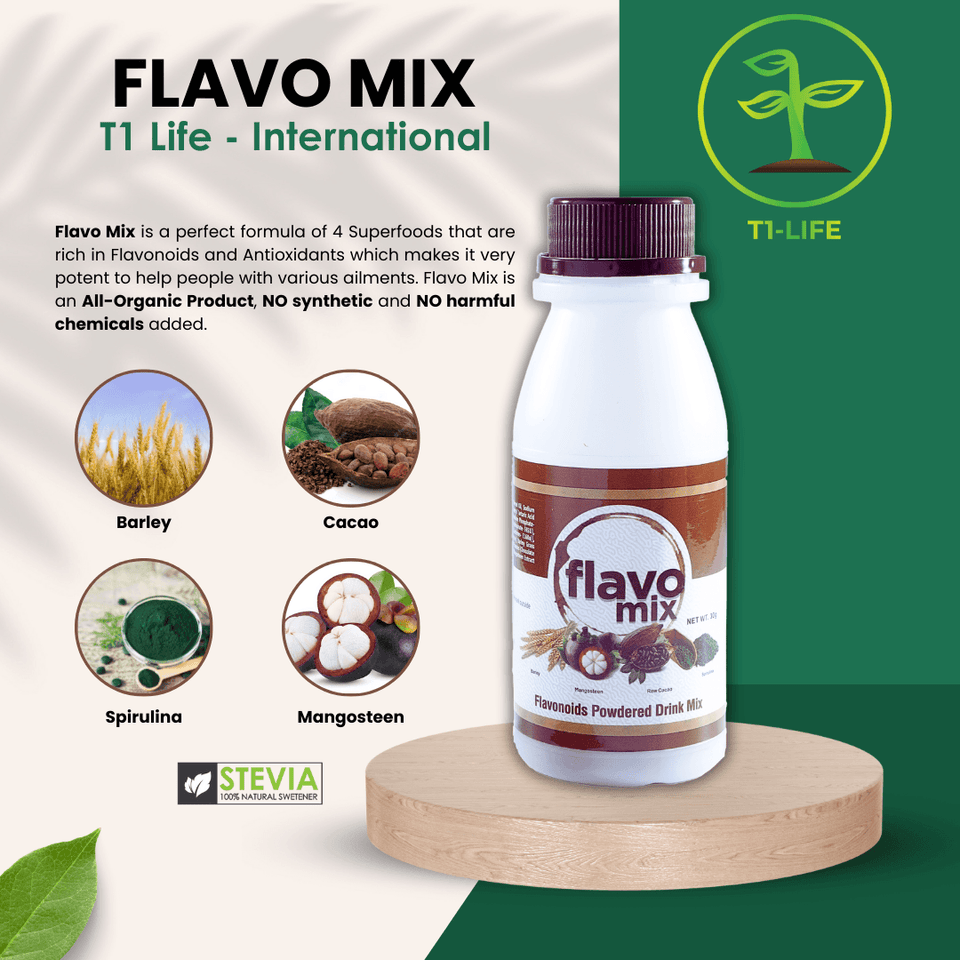 FLAVO MIX ORGANIC Flavonoids & Barley,Spirulina,Raw,Antioxidants ...