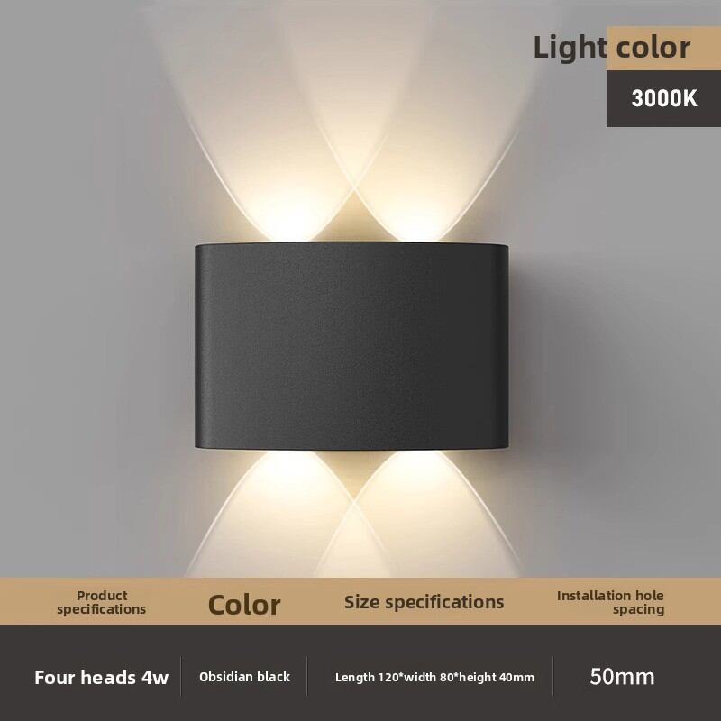 FANYAO | Ultra-Bright Waterproof Dual-Head Outdoor Wall Light