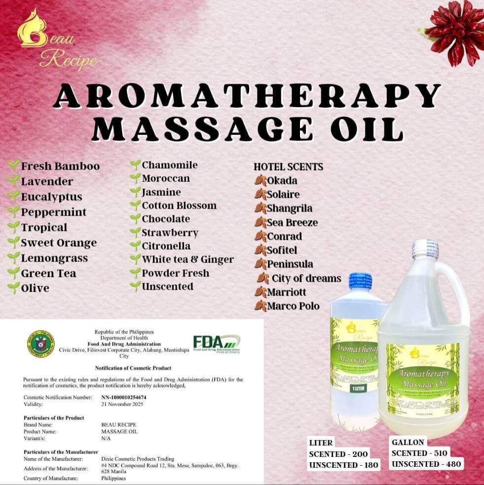 Massage Oil GallonFDA NOTIFIED Lazada PH