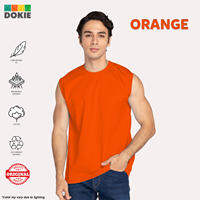DOKIE MENS ROUND NECK MUSCLE SHIRT 100% PREMIUM COTTON DK-5517