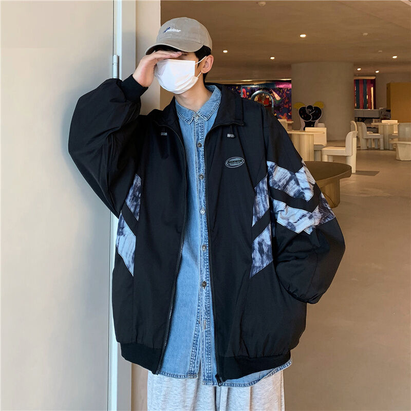 printed patchwork loose jacket