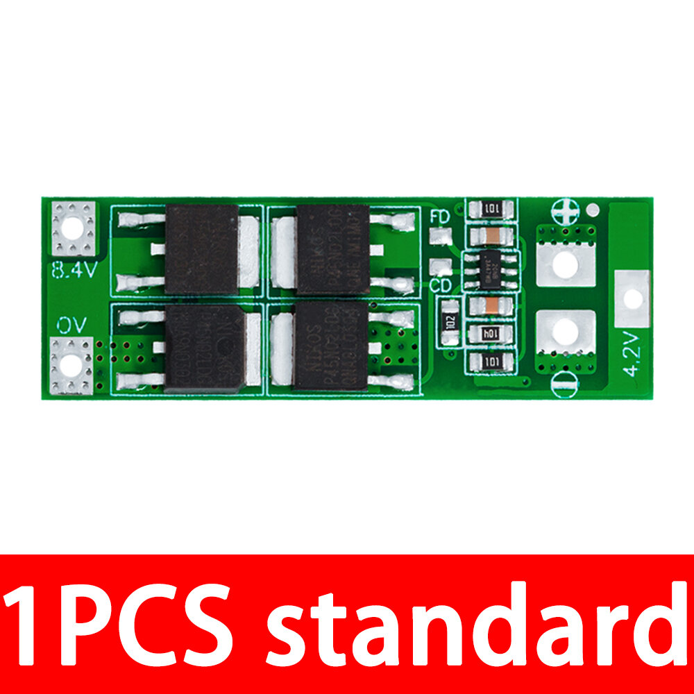 2S 20A 7.4V 8.4V 18650 Lithium Battery Protection Board/BMS Board ...