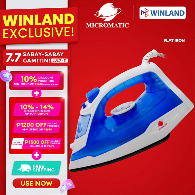 Winland Non-Stick Soleplate Flat Iron